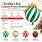 🎄 CONTAGEM REGRESSIVA PARA O NATAL – DECORE JÁ! Balões de Enfeite com Laço de Natal