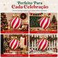 🎄 CONTAGEM REGRESSIVA PARA O NATAL – DECORE JÁ! Balões de Enfeite com Laço de Natal