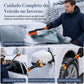 Pá de neve extensível para carro com vassoura de neve e raspador