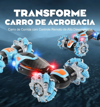 🚗🎮 Carro de Brinquedo de Acrobacias RC com Controle por Gestos – Modo Duplo com Giros de 360° e Luzes de LED