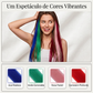 12 extensões de cabelo retas e coloridas com grampo