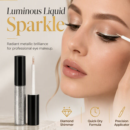 ✨ Delineador Líquido com Glitter – Alto Brilho e Aplicação Precisa