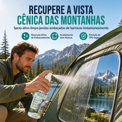 Spray de Limpeza para Janela de TPU Transparente de Tenda