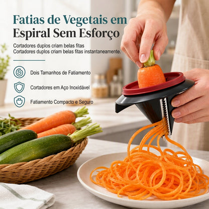 🥕✨ FATIADOR E RALADOR ESPIRAL DE LEGUMES PORTÁTIL ✨🥒