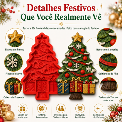 Conjunto de Moldes para Árvore de Natal DIY