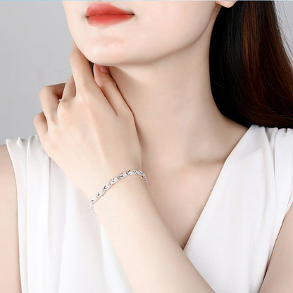 🍀✨ PULSEIRA ELEGANTE DE TREVO DA SORTE BRILHANTE ✨🍀
