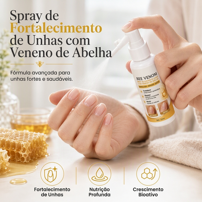 💅 Spray de cuidados com as unhas com veneno de abelha – Cuidados diários fáceis para as unhas