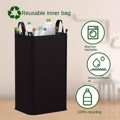 ⏳ CAIXA DE RECICLAGEM DOBRÁVEL COM TAMPA PARA COZINHA E CASA ✨