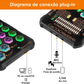 🎤 56% DE DESCONTO – Placa de som portátil ao vivo – Modificador de voz, efeitos sonoros e redução de ruído 🔊