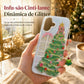 ✨ CAPA DE TELEFONE FOFA COM GLITTER DE ÁRVORE DE NATAL 🎄