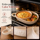 🍲 ASSADEIRA DIVIDIDA DE CERÂMICA RETRO COM ALÇA ÚNICA ⏰