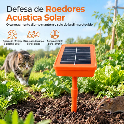 🐱 REPELENTE DE ROEDORES SOLAR COM SOM DE MIADO DE GATO ⏰