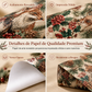Rolo de papel de embrulho de presente de animais da floresta de Natal para presentes de férias e embalagens festivas