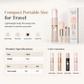 💄 Agora com 50% de desconto ✨ Conjunto de pincéis de maquilhagem retráteis e portáteis — Cápsula de viagem 5 em 1 🧳