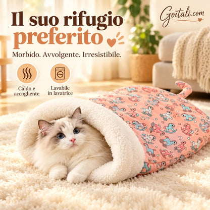 🐾 50% DE DESCONTO AGORA! 🔥 Cama aconchegante para cães e gatos – Feita de tecido de pelúcia e lavável à máquina; perfeita para o conforto e o bem-estar do seu pet ✨