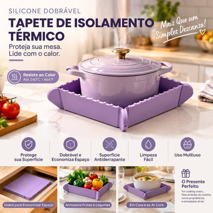 📢📢 50% DE DESCONTO! ⏰ Porta-pratos magnético de silicone 🍳🧲 | Porta-pratos dobrável e pequena bandeja de cozinha