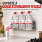 🏠 MONTERA FIXA, ESTÁVEL E SEM FUROS – Perfeito para prateleiras, suportes e acessórios de banheiro – Cola adesiva extra forte à prova d'água e de secagem rápida sem pregos